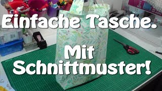 EINFACH BEUTELTASCHE  EINKAUFSTASCHE SELBER NÄHEN  DIY  Nähen für Anfänger  Tutorial [upl. by Malarkey]