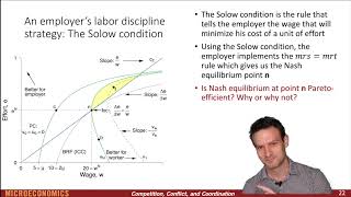 Chapter 11  Screencast 113b  Labor discipline model  The incomplete contracting case [upl. by Hayifas]