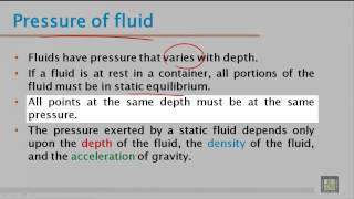 Phys  Ch7  Fluids mechanics 1 [upl. by Allemahs]