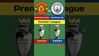 Manchester United Vs Manchester City Trophy Comparsion shorts sports football manchesterunited [upl. by Villiers]