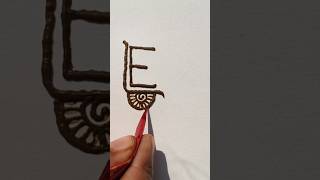 E Letter Mehndi Tattoo Design❤  E Name First Letter Mehndi Design❤ [upl. by Gamaliel879]