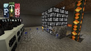 Minecarts and Geothermal Power  Minecraft FTB Ultimate 3 [upl. by Tull]