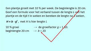 Voorbeeld van formule voor exponentiele groei [upl. by Latea]