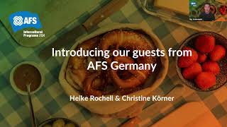 A Taste of Germany An intercultural culinary experience hosted by AFS Germany and AFSUSA [upl. by Alley]