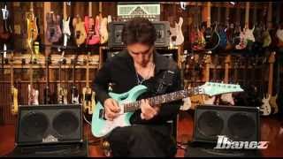 Ibanez Premium Steve Vai JEM70V Electric Guitar SFG [upl. by Anewor111]