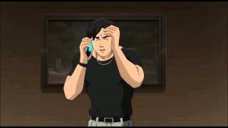 Starfires brief cameo phone call in Batman vs Robin [upl. by Pamelina]