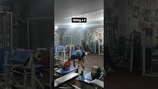 Deadlift İlk Set 185kg x 2 Vücut Ağırlığı 921kg [upl. by Navak]