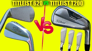 Titleist T200 golf irons vs Titleist 620 MB golf irons Review and Comparison [upl. by Baal]