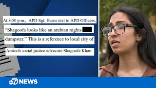 Activist targeted in California police texting scandal threatens to sue I feel very violated [upl. by Riocard]