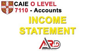 Income Statement Explained  Urdu [upl. by Travax]