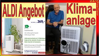 ALDI Aktion Mobile Klimaanlage ❆ Medion MD 18858  9000 BTUh  Klimagerät Prima Klima Sommer 2024 [upl. by Capello]