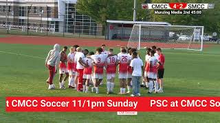 SMCC at CMCC Mens Soccer Today at 4pm [upl. by Faires565]