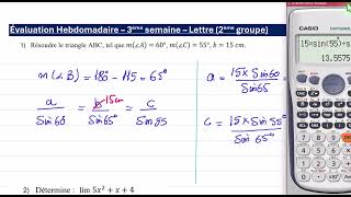 2S éval hebdo 3ème semaine Lettre [upl. by Oab]