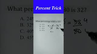 Percent Hack maths maths mathematics mathtrick mathhack percents trick hacklearn school [upl. by Nosretep]