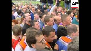 UK NIRELAND ORANGEMEN GATHER FOR MARCH WRAP [upl. by Franny336]