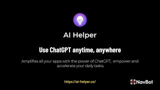 Introduce AI Helper 20 [upl. by Nyledam710]