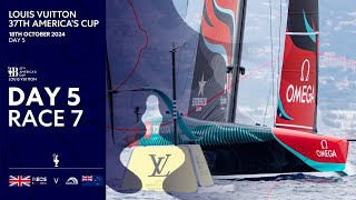 Louis Vuitton 37th Americas Cup Race 7  INEOS Britannia vs Emirates Team New Zealand  Full Replay [upl. by Regazzi973]