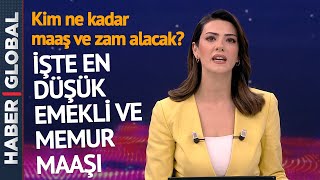 Kim Ne Kadar Maaş ve Zam Alacak En Düşük Emekli ve Memur Maaşı Belli Oldu İşte O Rakam [upl. by Iv]