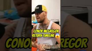 Conor McGregor REVEALS RETURN DATE 😱🫡 conormcgregor ufc303 mma [upl. by Nyrhtakyram]