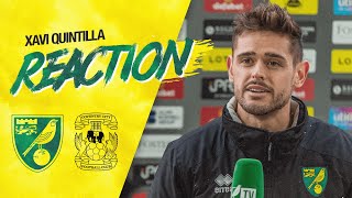 Norwich City 20 Coventry City FA Cup  Xavi Quintilla Reaction [upl. by Ahsemed160]