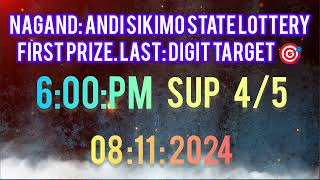 08 2024 First Prize Last Digit Nagaland State Lottery Target Number Lottery Sambad Target Number 🎯 [upl. by Cyprio]