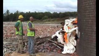 steeplejacks chimney demo hapton lancashire [upl. by Pollerd]