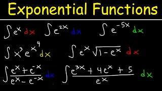 Integrating Exponential Functions By Substitution  Antiderivatives  Calculus [upl. by Rosalinda399]