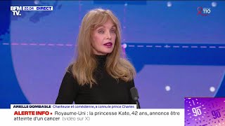 Arielle Dombasle  BFMTV  Mort de Frédéric Mitterrand 22 mars 2024 [upl. by Etteuqal]