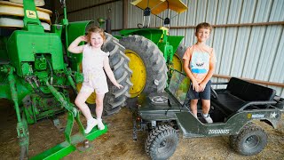 Camping in the Forest and Playing on the Farm Compilation  Tractors for kids [upl. by Seditsira733]