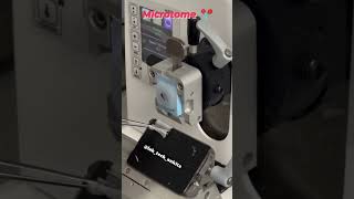 How the microtome works ✨ laboratorylife histopathology tissucuttingmachine viralvideo medico [upl. by Lewendal1]