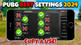 PUBG MOBILE SENSITIVITY amp SETTINGS 2024🔥 NEW VERSION ✅ [upl. by Atinaj640]