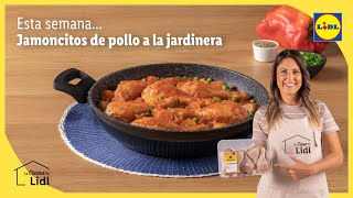 Jamoncitos de pollo a la jardinera🍗😋  Recetas de pollo  Lidl España [upl. by Sirahs646]