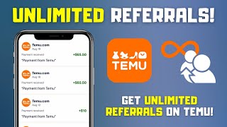 How to Get UNLIMITED Referrals on Temu  Top Referral Method [upl. by Ahsinac273]