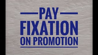 PAY FIXATION ON PROMOTION [upl. by Ringler866]