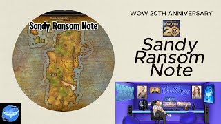 Sandy Ransom Note  Celebration Crate 4  WOW 20th Anniversary  Secret Rewards [upl. by Lyrehs657]