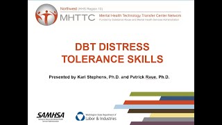 Brief Behavioral Skills DBT Distress Tolerance Skills [upl. by Aleit625]