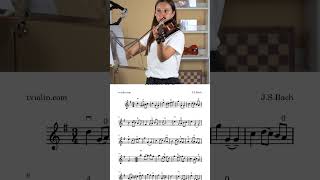 Minuet in G Bach Violin Tutorial [upl. by Yereffej13]