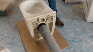 JAQUAR WALL HUNG WC INSTALLATION IN TOILET Easy method [upl. by Tiphany]