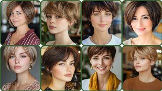 modern pixie layer haircut and hair dye colour different highlights ideas [upl. by Merrilee]