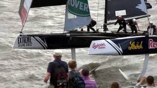 Extreme Sailing Series 2016  Hamburg Day 3 [upl. by Ainigriv373]