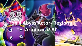 Top 4 Abyss actor Deck profile Regional Arapiraca AL [upl. by Odell]