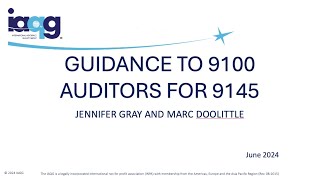 Guidance to 9100 auditors for 9145 [upl. by Karina929]