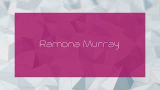 Ramona Murray  appearance [upl. by Aelegna]