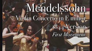 Mendelssohn Violin Concerto Op64 1844 version 1st mvt  Alena Baeva [upl. by Eillod]