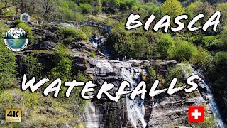 BIASCA WATERFALLS  4K UHD  Tessin  Ticino  Switzerland ENGER [upl. by Noiroc951]