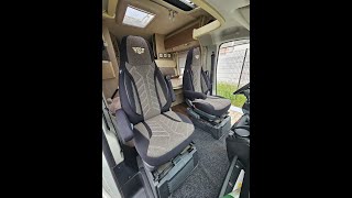 Fiat Ducato Wohnmobil Sitzbezüge Schonbezüge Bürstner Nexxo T729 Teilintegriert Fahrer amp Beifahrer [upl. by Knobloch362]