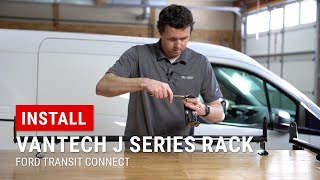 Installing Vantech J Series Ladder Rack on Transit Connect [upl. by Leinadnhoj212]