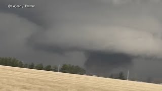 Deadly tornadoes severe storms devastate Midwest South [upl. by Hgielrahc]