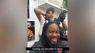 Cutting my locs after 4 long years [upl. by Asusej]