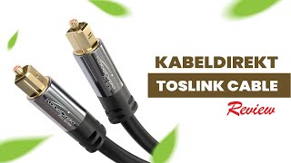 Unlocking HighQuality Sound KabelDirekt TOSLINK Cable Review [upl. by Anad]